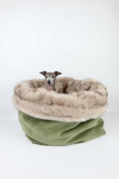 Kuschelhöhle FiouStar Royal Cord Green